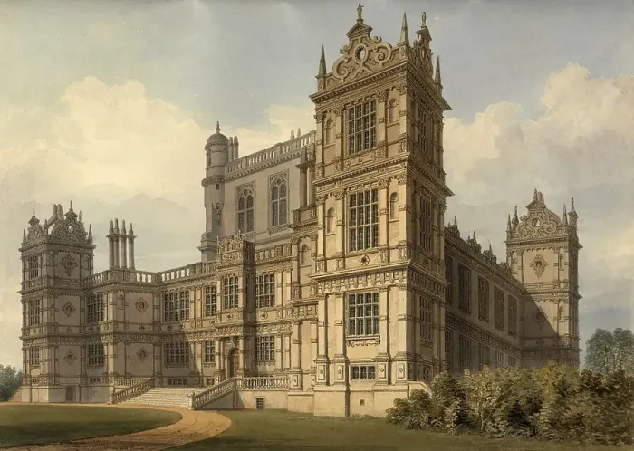 Framed Print : North West View of Wollaton Hall Framed Print : North West View of Wollaton Hall
