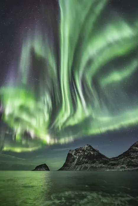 Framed Print : Northern Lights, Aurora Borealis