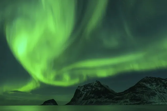 Framed Print : Northern Lights (Aurora borealis)