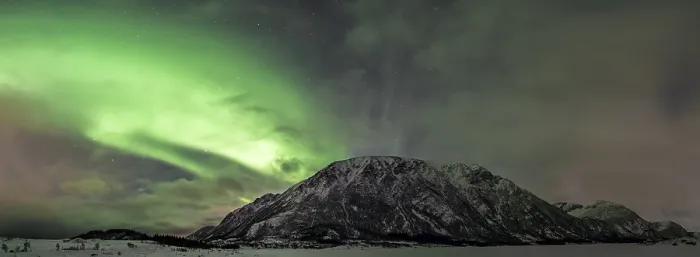Framed Print : Northern lights or aurora borealis