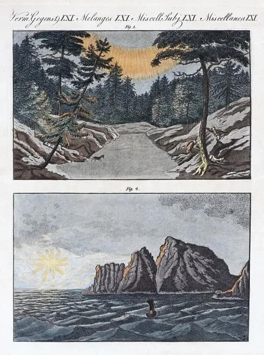 Framed Print : Northern Lights (Aurora Borealis) and Midnight Sun