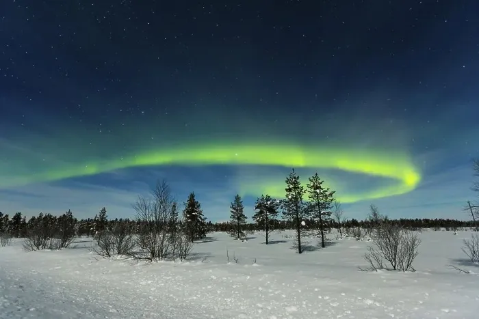 Framed Print : Northern Lights, near Inari, Finland, Europe