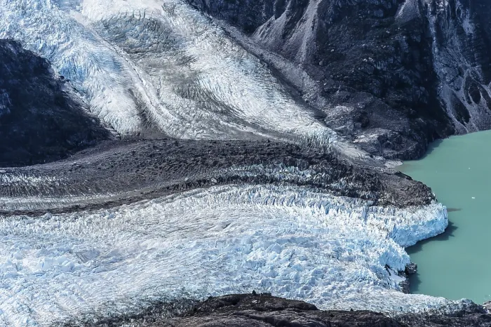 Framed Print : Northern Patagonian Ice Field, Aerial view