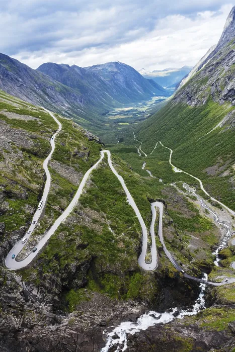 Framed Print : Norway troll road - mountain route of Trollstigen