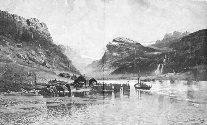 Framed Print : Norwegian fjord landscape, Norway Framed Print : Norwegian fjord landscape, Norway