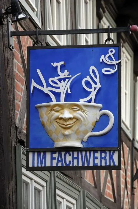 Framed Print : Nose sign from a cafe, Quedlinburg Framed Print : Nose sign from a cafe, Quedlinburg