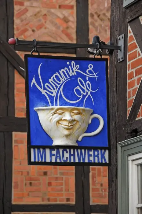 Framed Print : Nose sign from a cafe, Quedlinburg