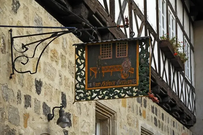 Framed Print : Nose sign of an inn from 1842, Quedlinburg Framed Print : Nose sign of an inn from 1842, Quedlinburg