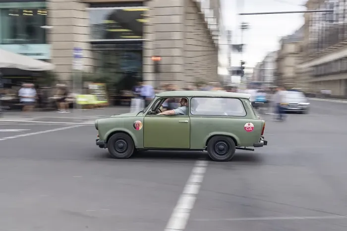 Framed Print : Nostalgia Safari, Ostalgie. With the Trabi through Berlin Framed Print : Nostalgia Safari, Ostalgie. With the Trabi through Berlin