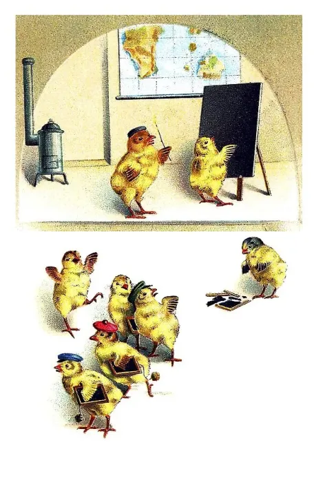 Framed Print : Nostalgic greeting card for Easter