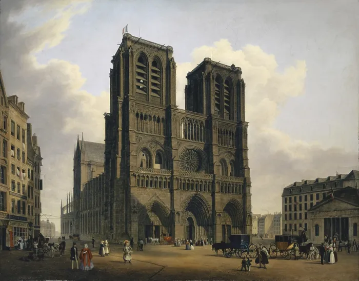 Framed Print : The Notre Dame Cathedral in Paris