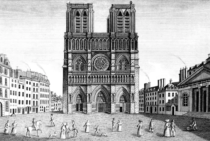 Framed Print : Notre Dame Cathedral, Paris, France