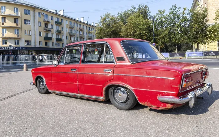 Framed Print : Novgorod, Russia - August 31, 2024: Vintage soviet tuned Lada-2103 lowered suspension vehicle at the city street Framed Print : Novgorod, Russia - August 31, 2024: Vintage soviet tuned Lada-2103 lowered suspension vehicle at the city street