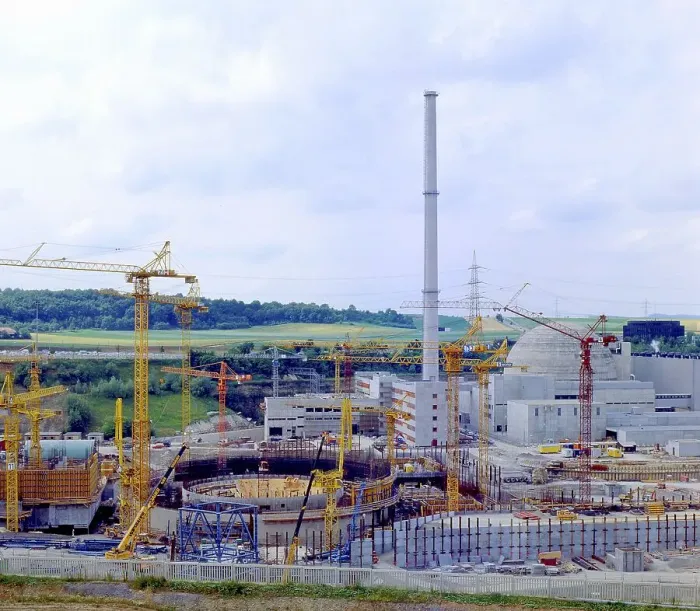 Framed Print : Nuclear power plant: Neckarwestheim
