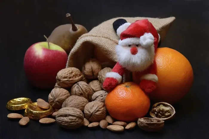 Framed Print : Nuts and fruits for St. Nicholas Day Framed Print : Nuts and fruits for St. Nicholas Day