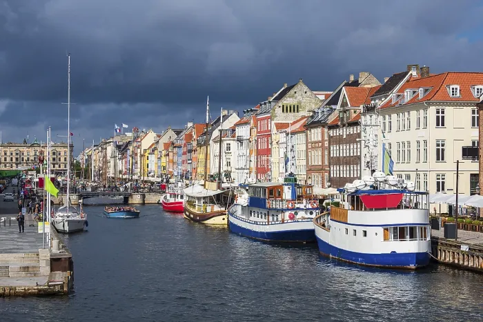 Framed Print : Nyhavn in the city of Copenhagen, Denmark