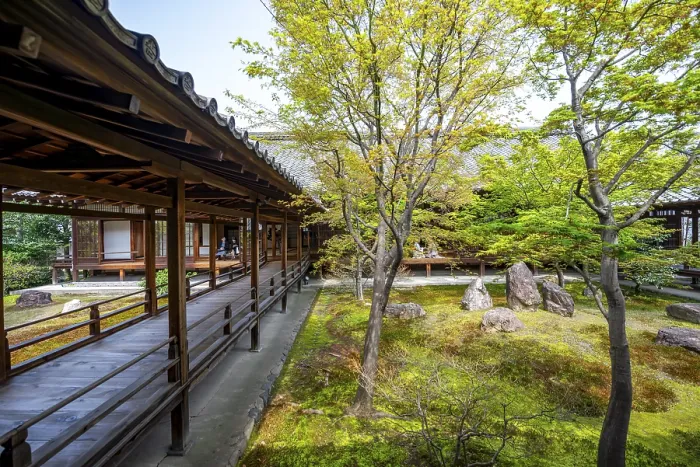 Framed Print : Ō-shoin courtyard with Shione Garden