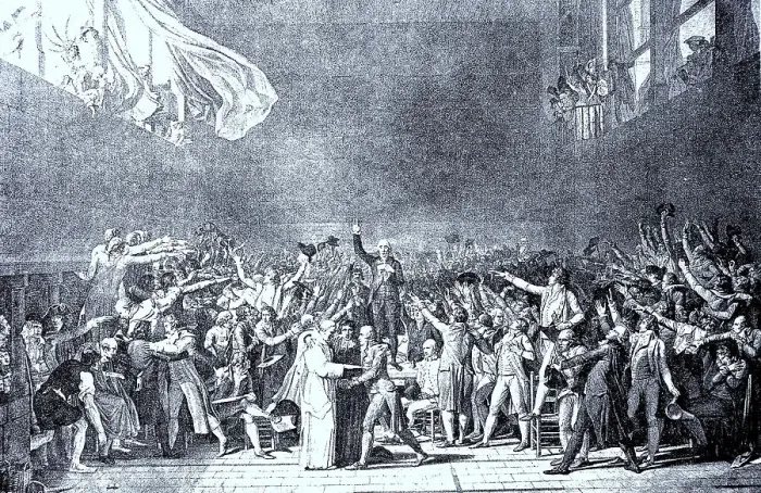 Framed Print : The Oath in the Ballroom of 20 June 1789 Framed Print : The Oath in the Ballroom of 20 June 1789