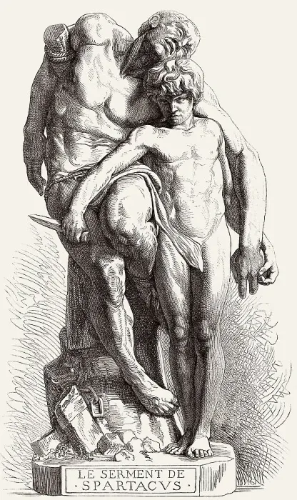 Framed Print : The Oath of Spartacus, Louis-Ernest Barrias