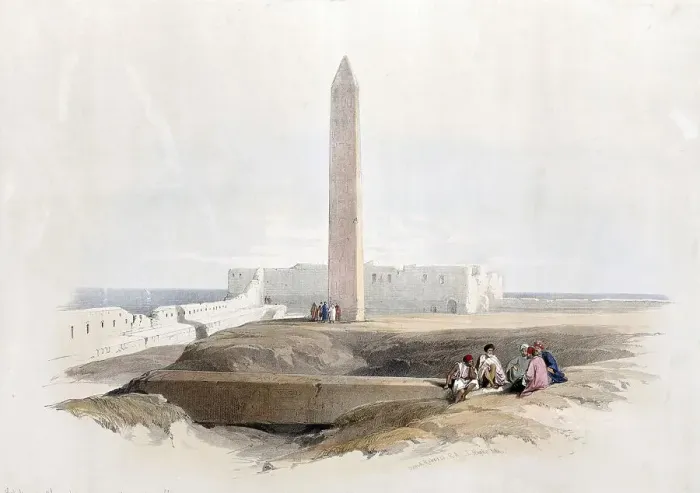 Framed Print : Obelisk in Alexandria, popularly known as Cleopatra's Needle Framed Print : Obelisk in Alexandria, popularly known as Cleopatra's Needle