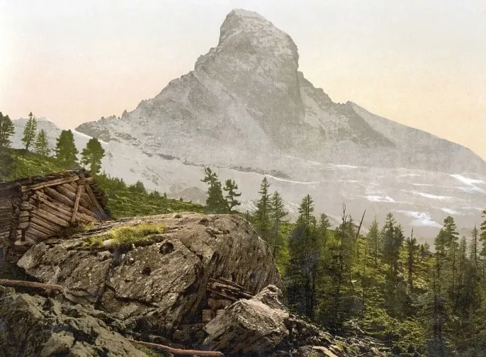 Framed Print : Obere Staffelalp, with Matterhorn