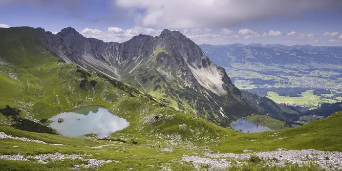 Framed Print : Oberer Gaisalpsee, Unterer Gaisalpsee