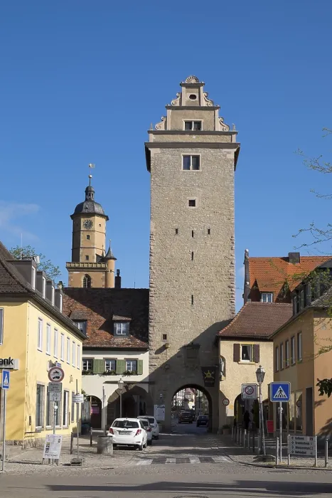 Framed Print : Oberes Tor or Sommerach Gate, Volkach