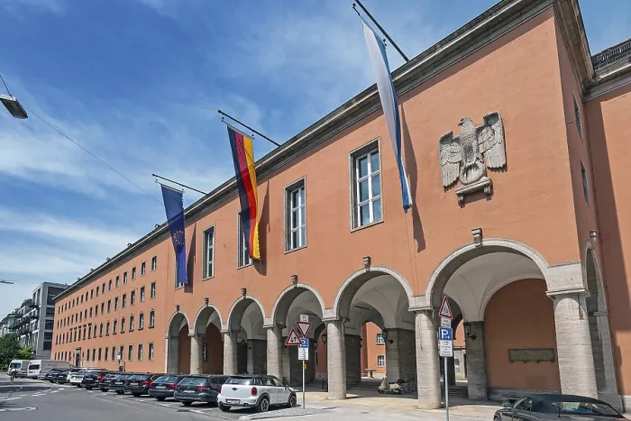 Framed Print : Oberfinanzdirektion, Munich, Upper Bavaria