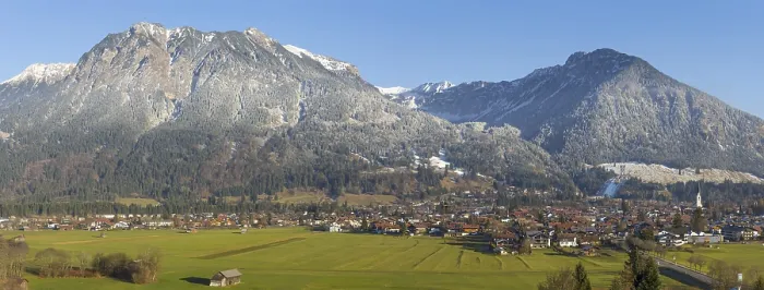 Framed Print : Oberstdorf, behind the Allgaeu Alps