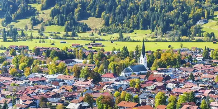 Framed Print : Oberstdorf in autumn, Oberallgaeu