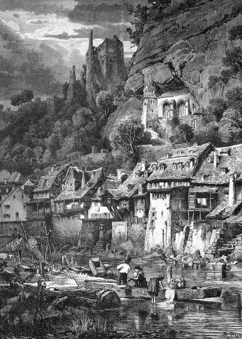 Framed Print : Oberstein on the Nahe River, today Idar-Oberstein Framed Print : Oberstein on the Nahe River, today Idar-Oberstein