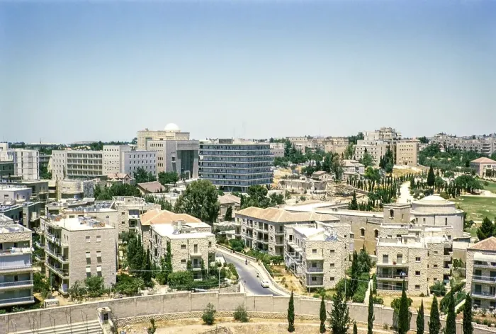 Framed Print : Oblique view from an elevated position over the city of Jerusalem, Israel, Middle East, 1964, Asia