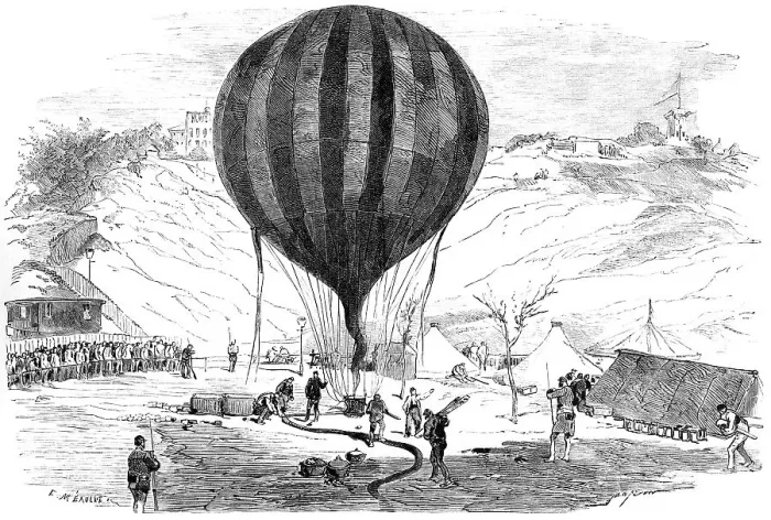 Framed Print : Observation balloon or spying balloon Framed Print : Observation balloon or spying balloon
