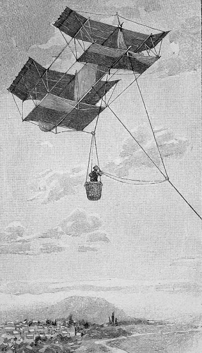 Framed Print : Observation kite, 1887, Germany