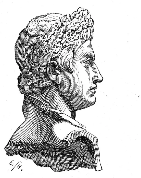 Framed Print : Octavianus Augustus, 63 BC 14 AD the founder of the Roman principality