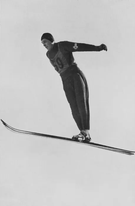 Framed Print : Oddbjoern Hagen, Norway, in the combined ski jumping event