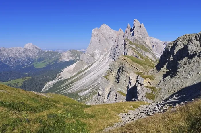 Framed Print : Odle Group in the Dolomites, Gruppo delle Odle in Dolomites
