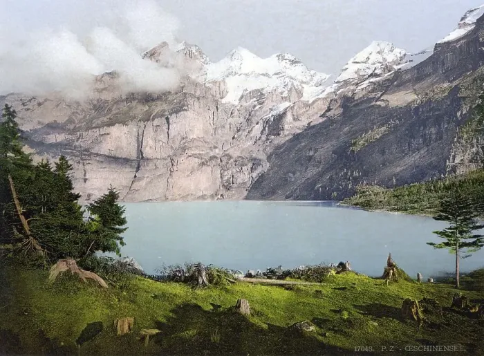 Framed Print : Oeschinensee, Bernese Oberland