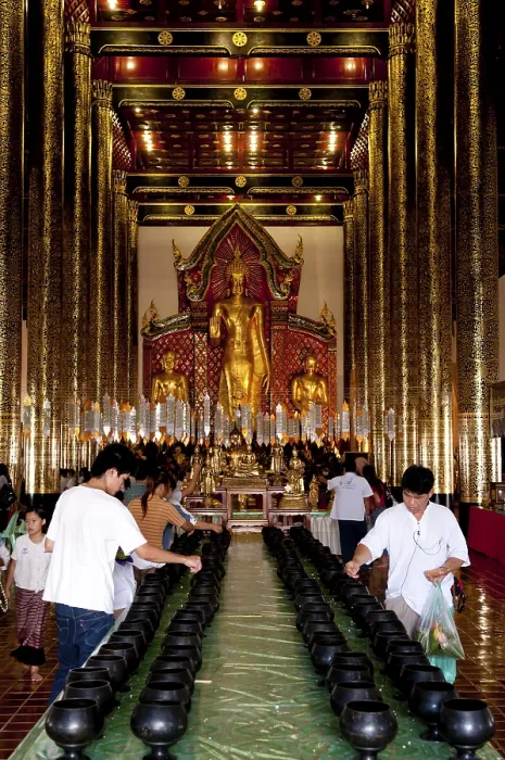 Framed Print : Offerings, coins, Wat Chedi Luang Framed Print : Offerings, coins, Wat Chedi Luang