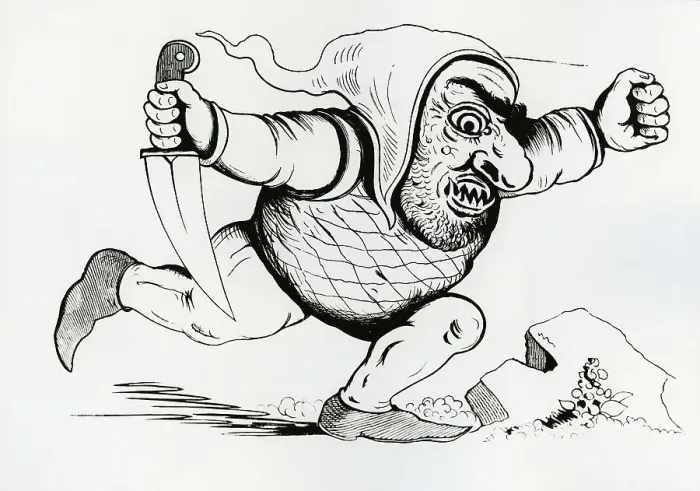 Framed Print : The ogre, drawing by Count Franz Pocci, 1807-1876 Framed Print : The ogre, drawing by Count Franz Pocci, 1807-1876