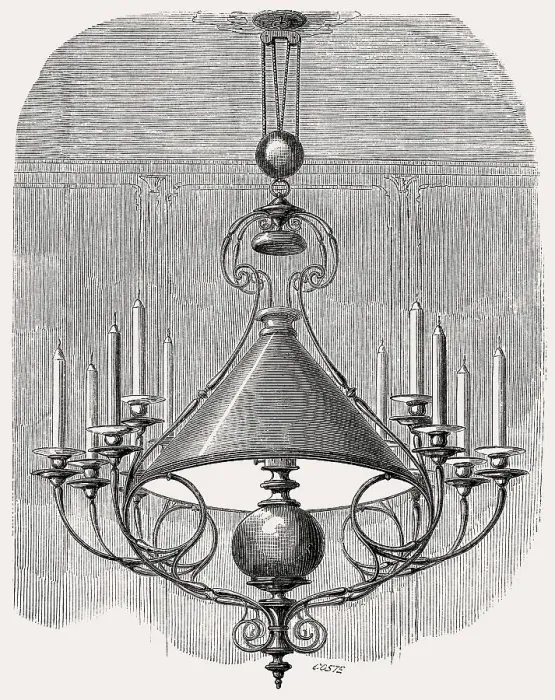 Framed Print : Oil lamp, 19th century