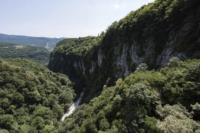 Framed Print : Okatse canyon in Imereti region, Georgia