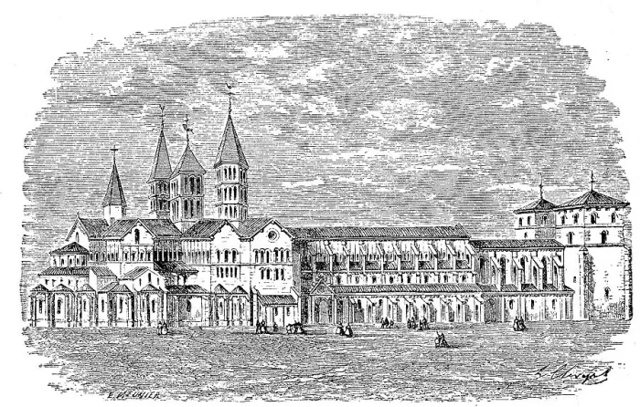 Framed Print : The Old Abbey at Cluny, Benedictine Monastery