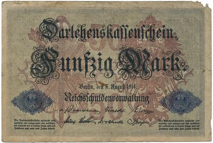 Framed Print : Old banknote, loan cash certificate