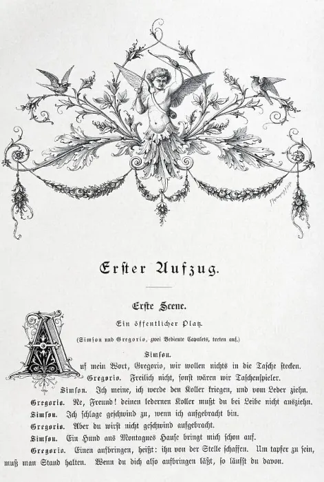 Framed Print : Old book page with a vignette of Cupid Framed Print : Old book page with a vignette of Cupid