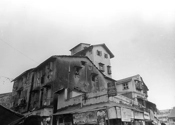 Framed Print : Old building at Kamathipura, Bombay Mumbai, Maharas htra, India, As ia