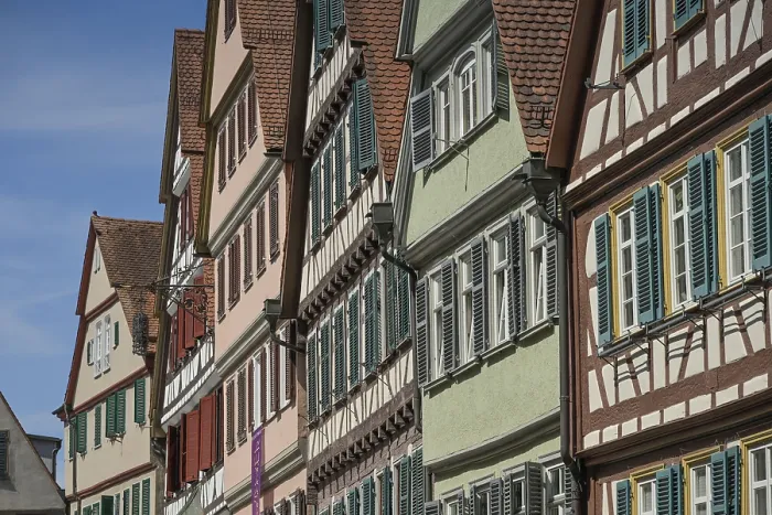 Framed Print : Old buildings on the market square Framed Print : Old buildings on the market square