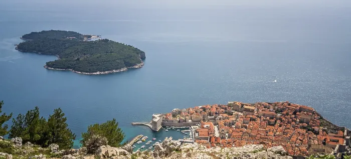 Framed Print : The old city of Dubrovnik, on the UNESCO list of World heritage site
