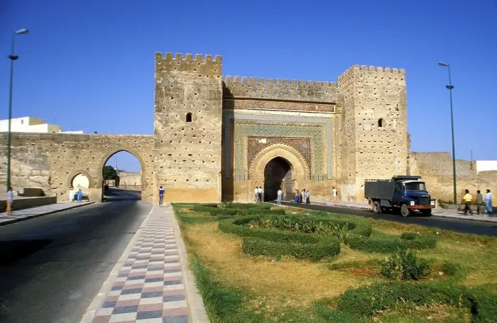 Framed Print : Old City Gate, Meknes, Morocco, Africa