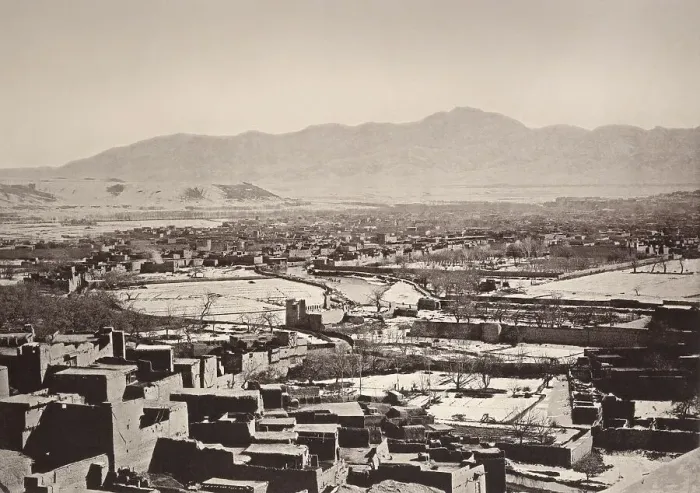Framed Print : Old city of Kabul, Afghanistan, 1881, Asia